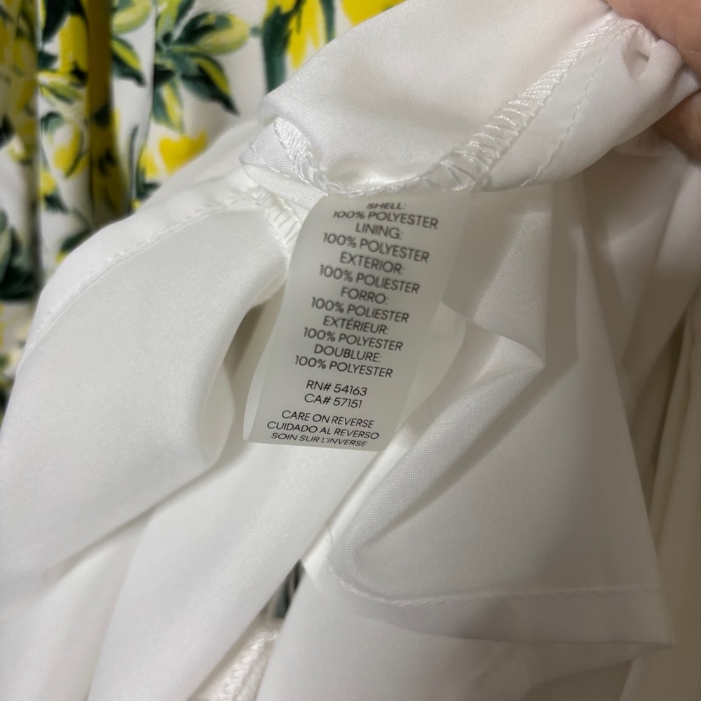 Karl Lagerfeld Paris New Vibrant Floral Dress with Ruffled Tulip Sleeves Size 8 - Picture 10 of 14